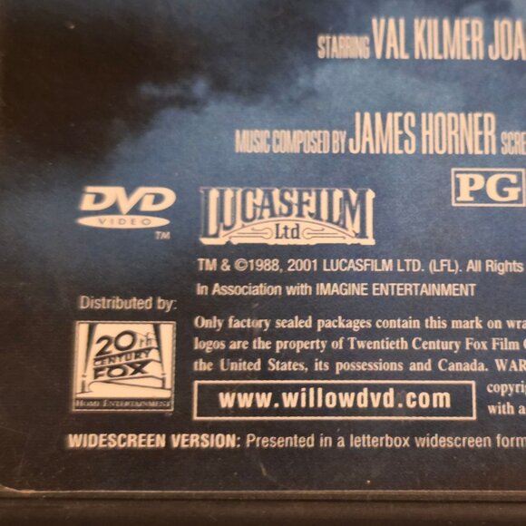 Willow Special Edition DVD Lucasfilm Val Kilmer Warwick Davis - Picture 4 of 7